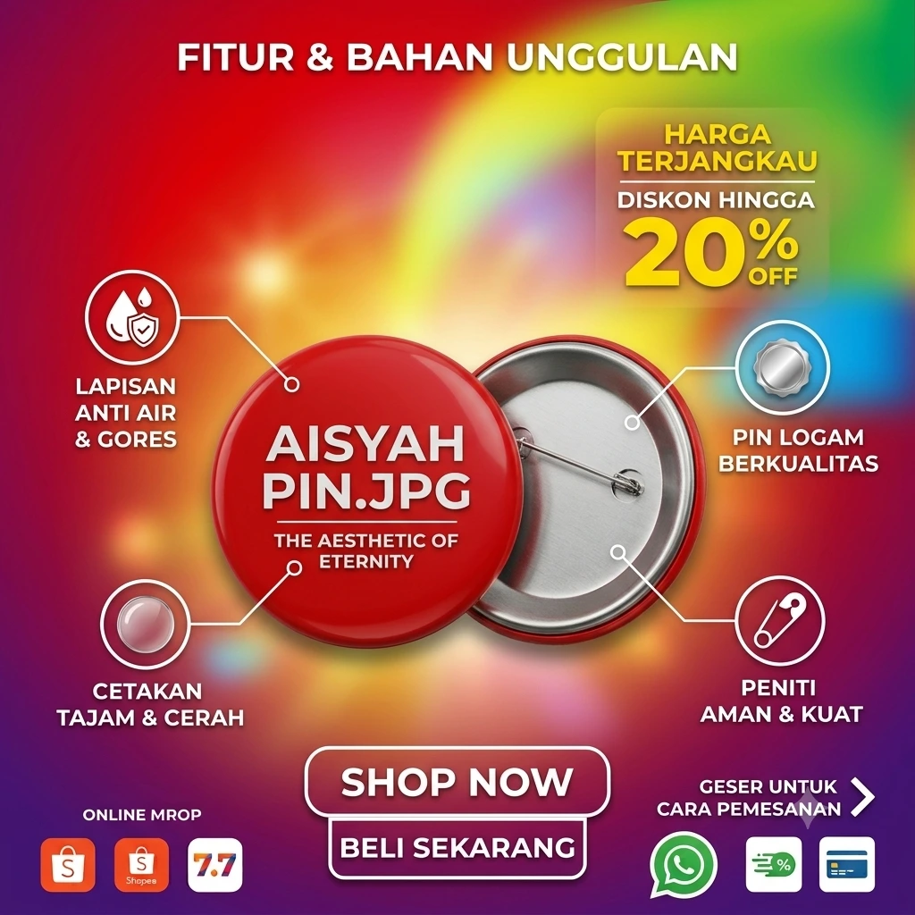 Pin Custom Aisyah Terbaru